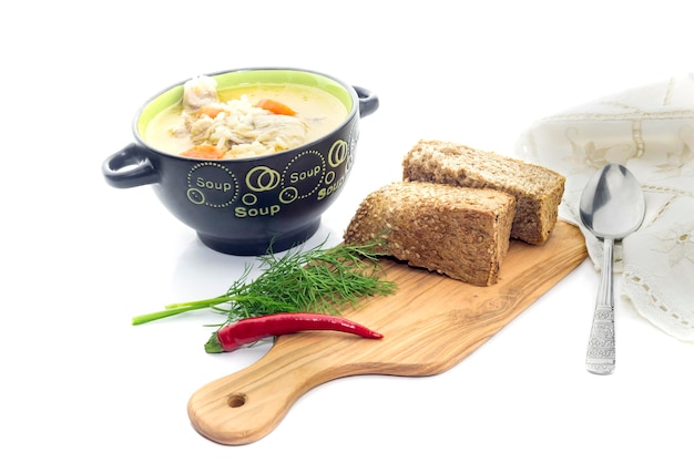 Miska z szybką zupą